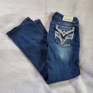 Vigoss The New York Distressed Boot Cut Jeans, Sz 5/6